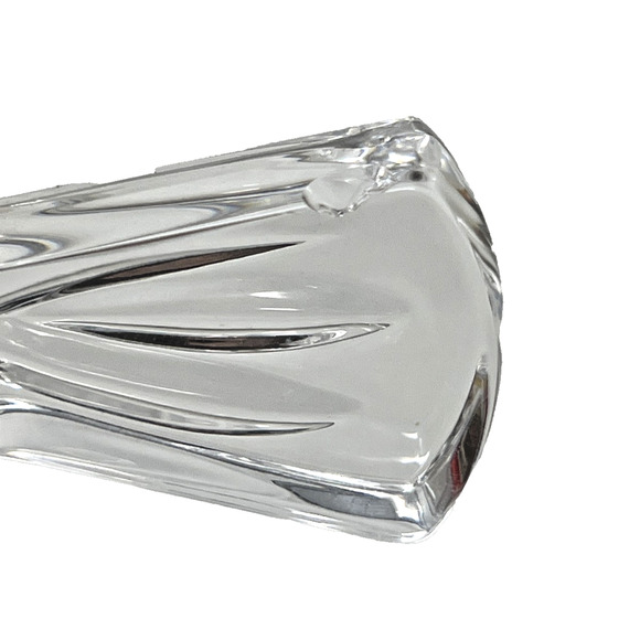 Towle 24% Lead Crystal Standing Cross 9" Tall Hand Cut Made in Poland CHIP - Picture 1 of 16